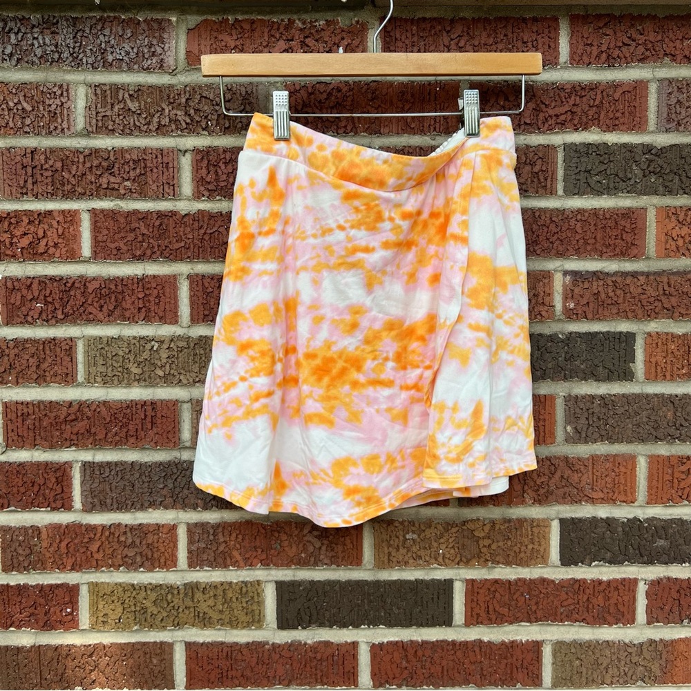 Speechless Orange and White Tie Dye Girl’s Skirt